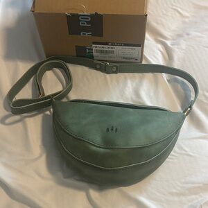 Portland Leather Small Koala Sling Bag CUCUMBER NEW